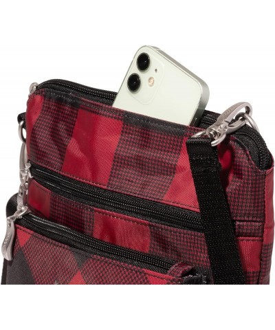 Modern Pocket Crossbody Red Buffalo Plaid $39.95 Crossbody Bags