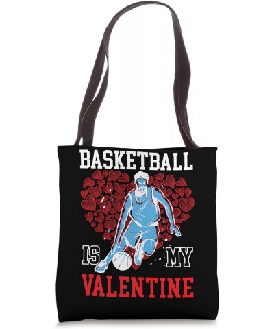 Valentines Day Basketball February 14 Basketball Player Tote Bag $10.25 Totes