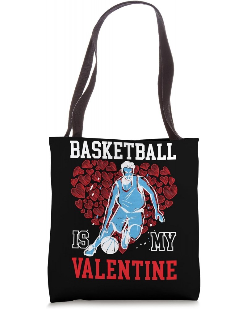 Valentines Day Basketball February 14 Basketball Player Tote Bag $10.25 Totes