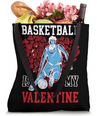 Valentines Day Basketball February 14 Basketball Player Tote Bag $10.25 Totes