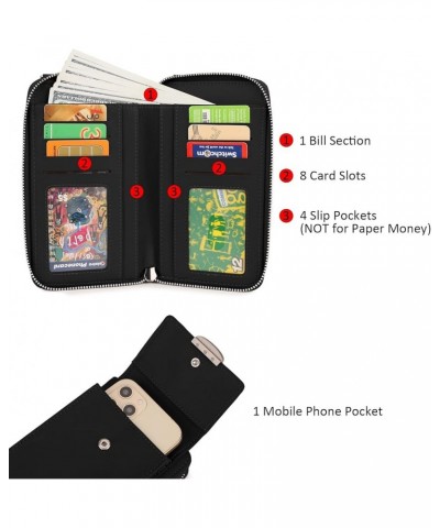 Crossbody Cell Phone Bags for Women Vegan Leather Wallet Purse Card Holder with Detachable Wristlet 0275 Black $14.24 Crossbo...