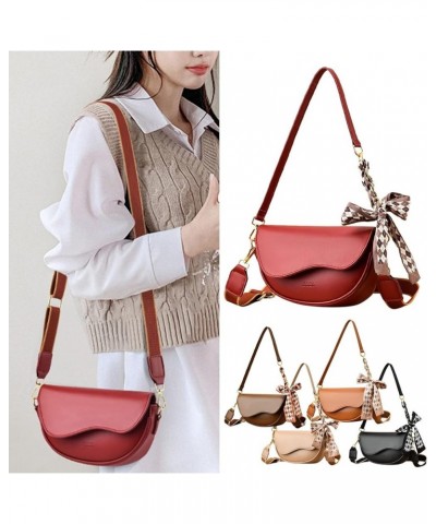 Small Shoulder Bag for Women, Mini Clutch Purse Tote Handbag Crossbody Bag Lightweight PU Leather Khaki $15.51 Crossbody Bags