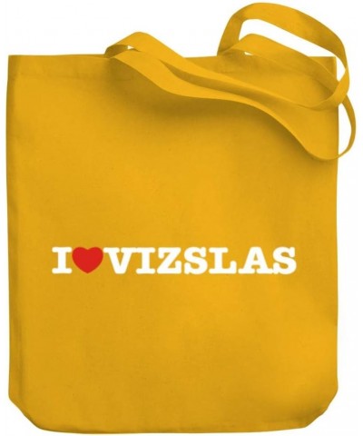 I love Vizslas Linear Canvas Tote Bag 10.5" x 16" x 4 $18.80 Totes