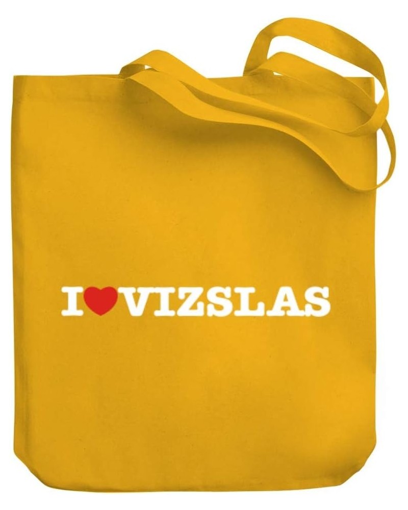 I love Vizslas Linear Canvas Tote Bag 10.5" x 16" x 4 $18.80 Totes