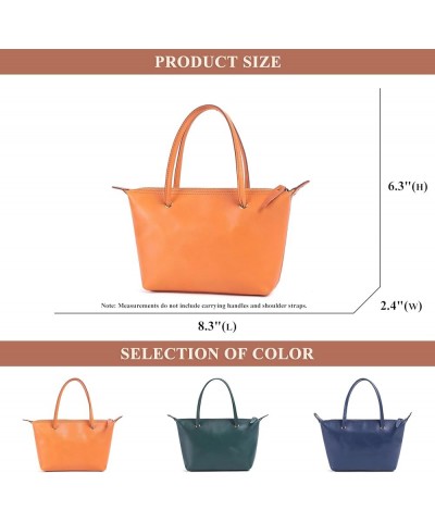 Women Vegetable Tanned Leather Tote Bag Stylish Simple Large Capacity Handbag Satchel Purse Ladies Casual Shoulder Bag Green ...