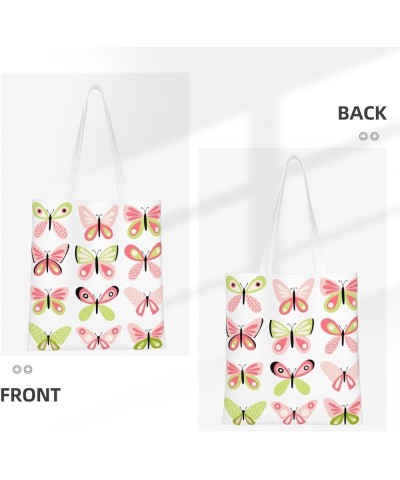 Butterfly Single Shoulder Fashion Canvas Tote Shopping Bags Handbags For Men And Women Butterfly10 $10.13 Totes