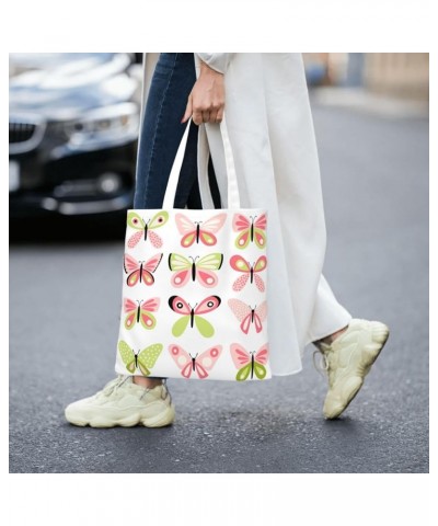 Butterfly Single Shoulder Fashion Canvas Tote Shopping Bags Handbags For Men And Women Butterfly10 $10.13 Totes