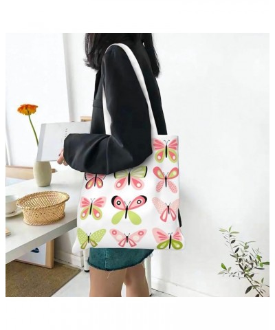 Butterfly Single Shoulder Fashion Canvas Tote Shopping Bags Handbags For Men And Women Butterfly10 $10.13 Totes